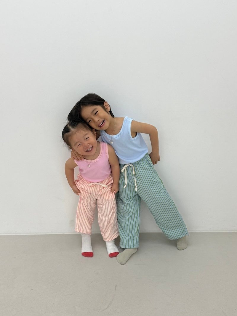 I Under Stand - Korean Children Fashion - #prettylittlegirls - Stripe String Pants - 9