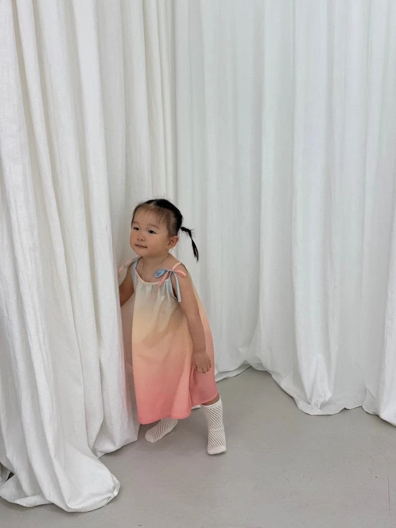 I Under Stand - Korean Children Fashion - #prettylittlegirls - Gradient One-piece - 6
