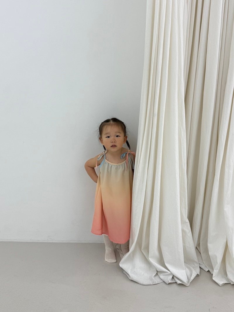 I Under Stand - Korean Children Fashion - #stylishchildhood - Gradient One-piece - 9