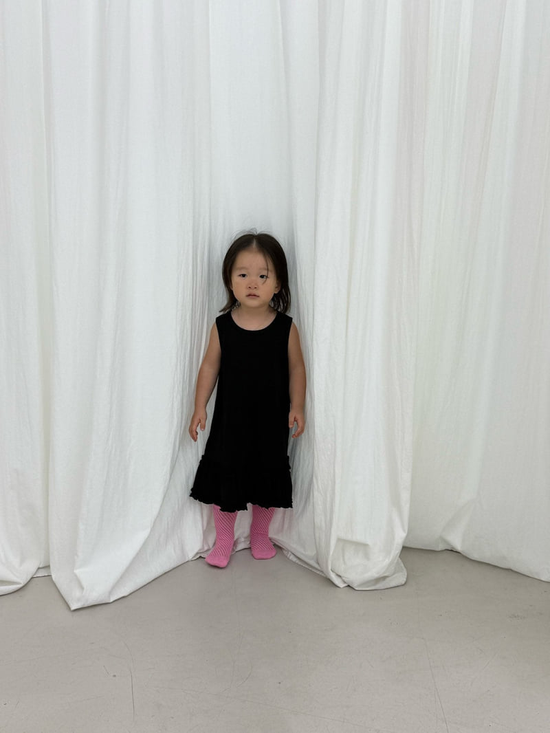I Under Stand - Korean Children Fashion - #todddlerfashion - Frill Sleeveless One-piece - 8
