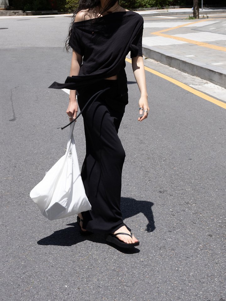 Inssense - Korean Women Fashion - #momslook - Pigment Mute Maxi Skirt - 10