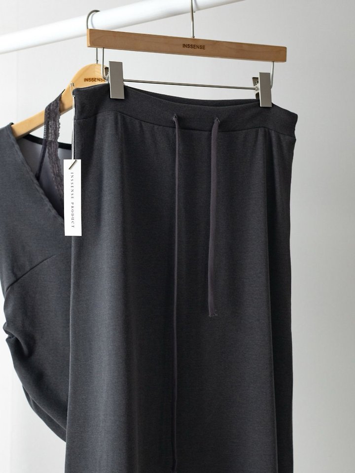 Inssense - Korean Women Fashion - #momslook - Pigment Mute Maxi Skirt - 6