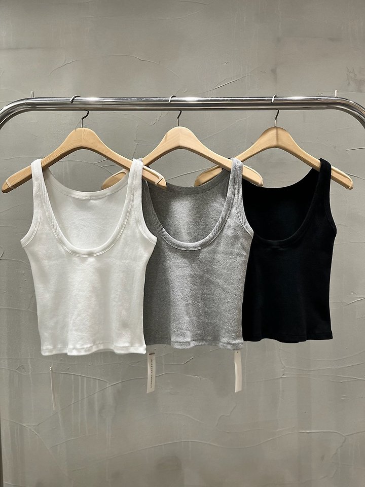 Inssense - Korean Women Fashion - #momslook - Minimal Ribbed Backless Tank Top - 7