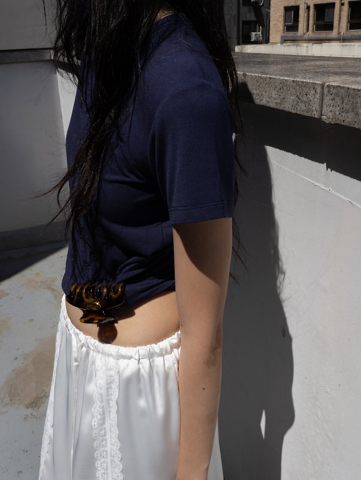 Inssense - Korean Women Fashion - #shopsmall - Everybody Tencel Slim Short-Sleeve Tee - 7