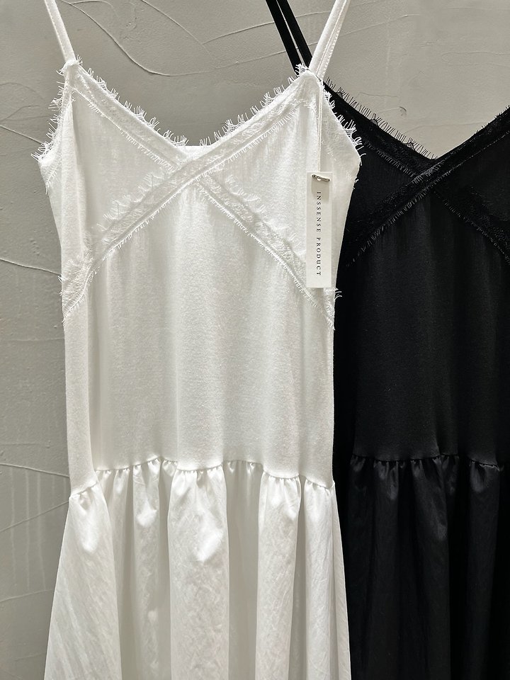 Inssense - Korean Women Fashion - #thatsdarling - Lace Layer Maxi One-piece - 9