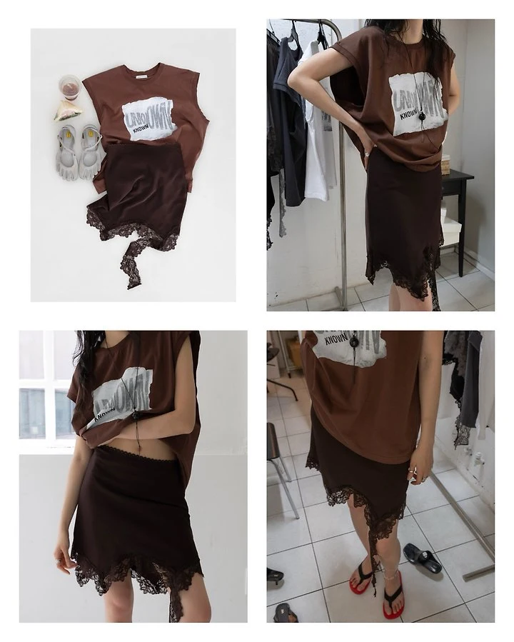 Inssense - Korean Women Fashion - #thelittlethings - Unknown Cut-Off Sleeveless Top