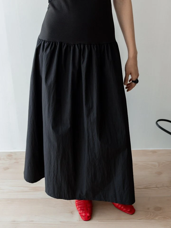 Inssense - Korean Women Fashion - #vintageinspired - Lace Layer Maxi One-piece - 4