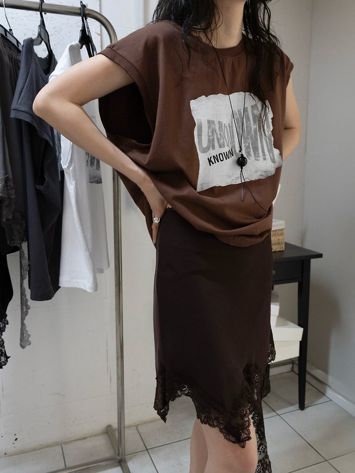 Inssense - Korean Women Fashion - #womensfashion - Unknown Cut-Off Sleeveless Top - 3