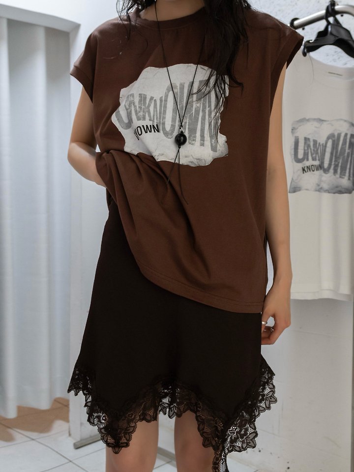 Inssense - Korean Women Fashion - #womensfashion - Unknown Cut-Off Sleeveless Top - 7