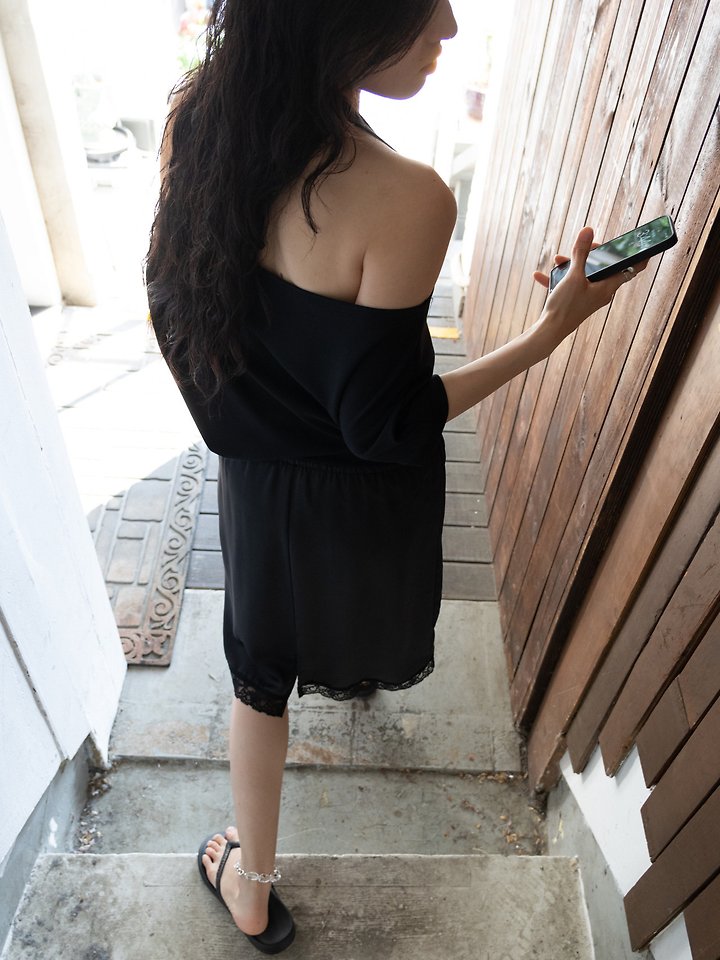 Inssense - Korean Women Fashion - #womensfashion - Draped Halter Off-Shoulder Short-Sleeve Top - 6