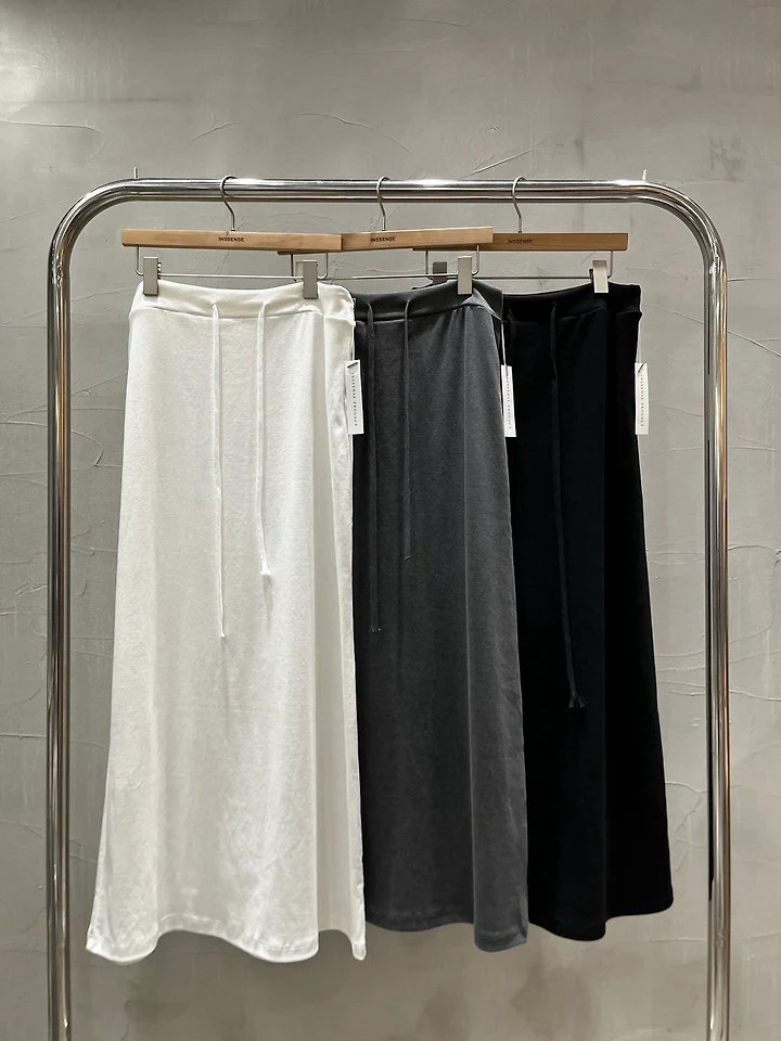 Inssense - Korean Women Fashion - #womensfashion - Pigment Mute Maxi Skirt - 7