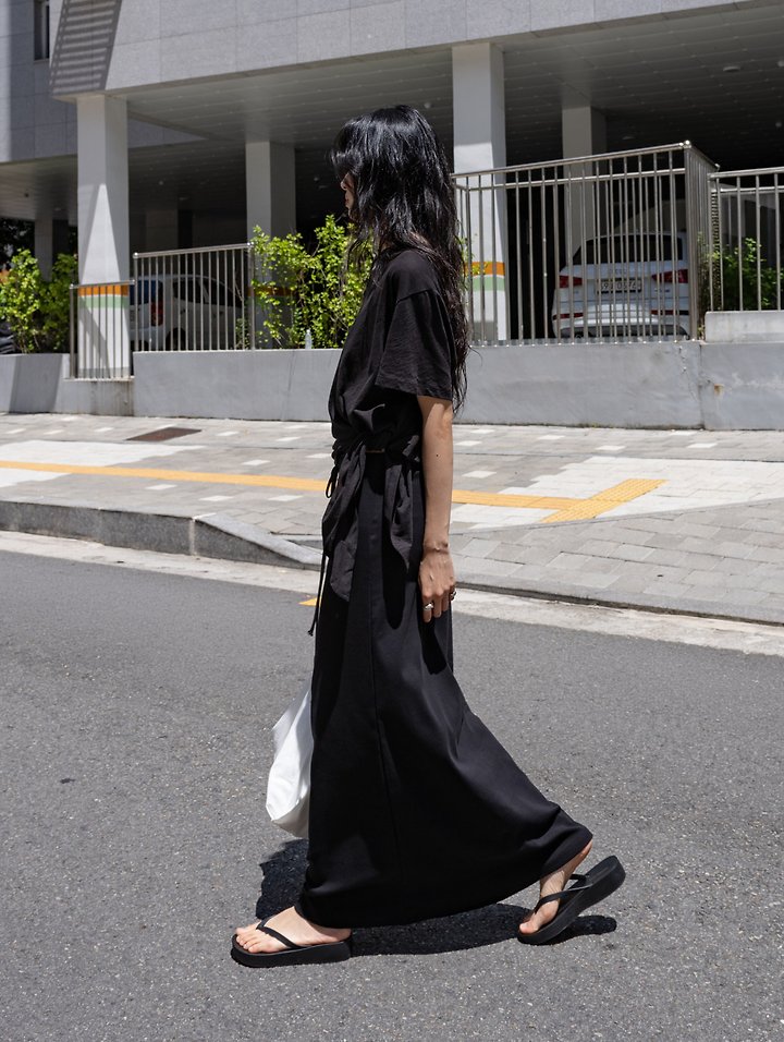 Inssense - Korean Women Fashion - #womensfashion - Pigment Mute Maxi Skirt - 9