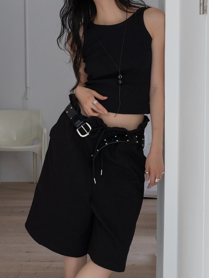 Inssense - Korean Women Fashion - #momslook - Minimal Ribbed Backless Tank Top - 4