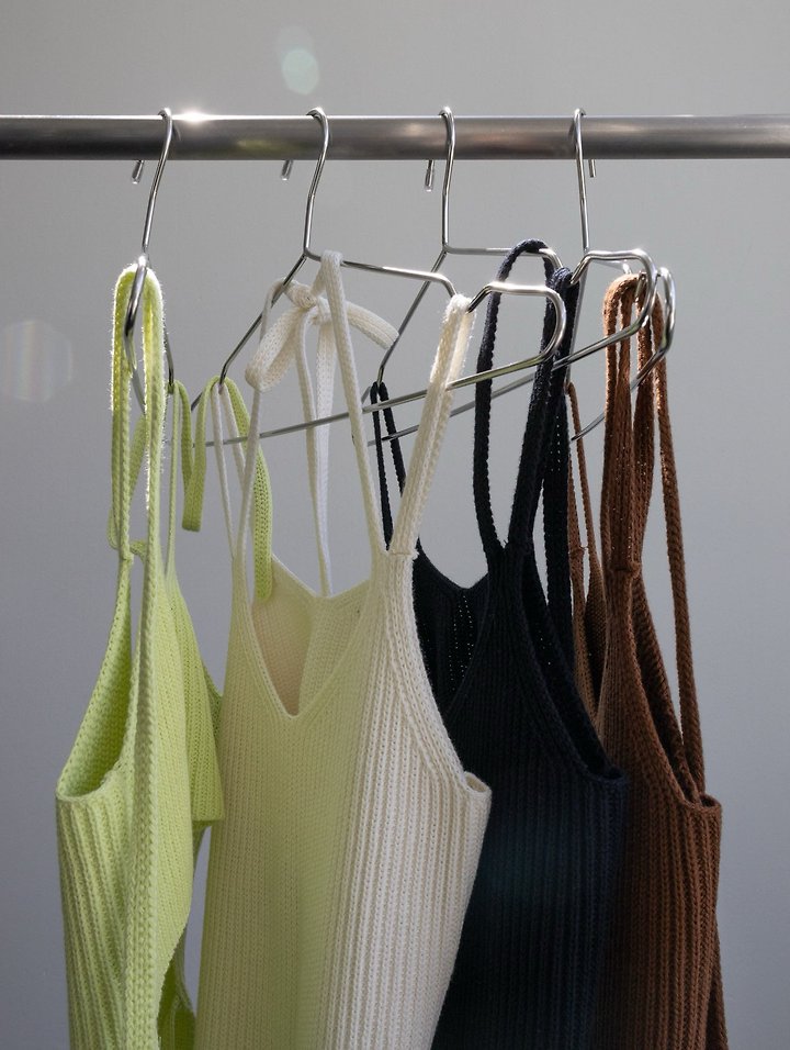 Inssense - Korean Women Fashion - #womensfashion - Double Strap Backless Halter Knit Top - 10