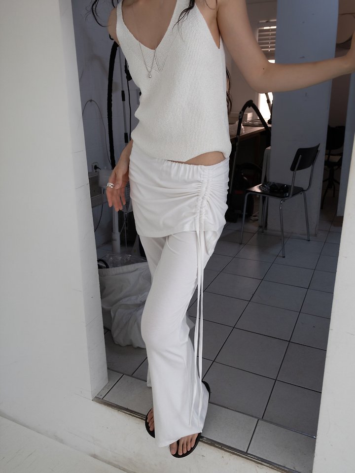 Inssense - Korean Women Fashion - #momslook - Two-Way Linen Bouclé Sleeveless Top - 4