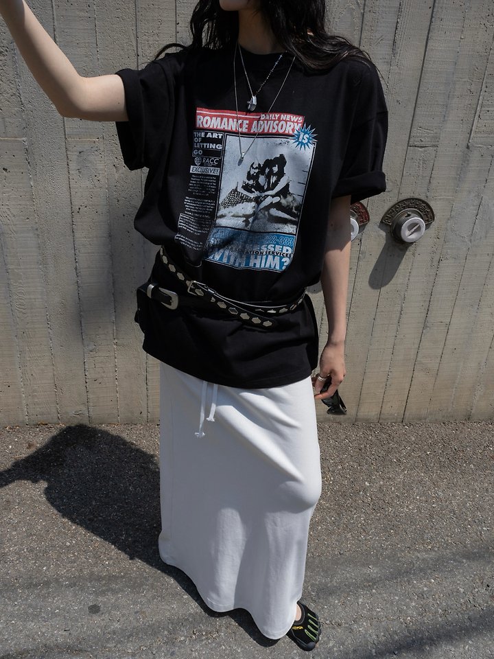Inssense - Korean Women Fashion - #womensfashion - Vintage Romance Advisory Tee