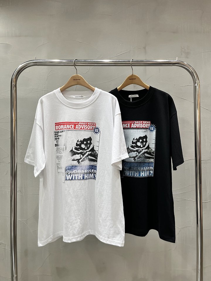 Inssense - Korean Women Fashion - #womensfashion - Vintage Romance Advisory Tee - 11