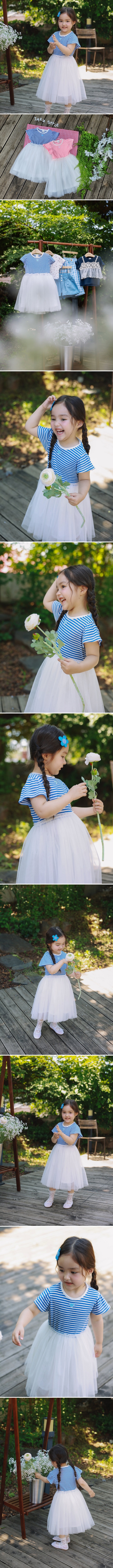 Jazz - Korean Children Fashion - #magicofchildhood - Corsage Mesh One-piece