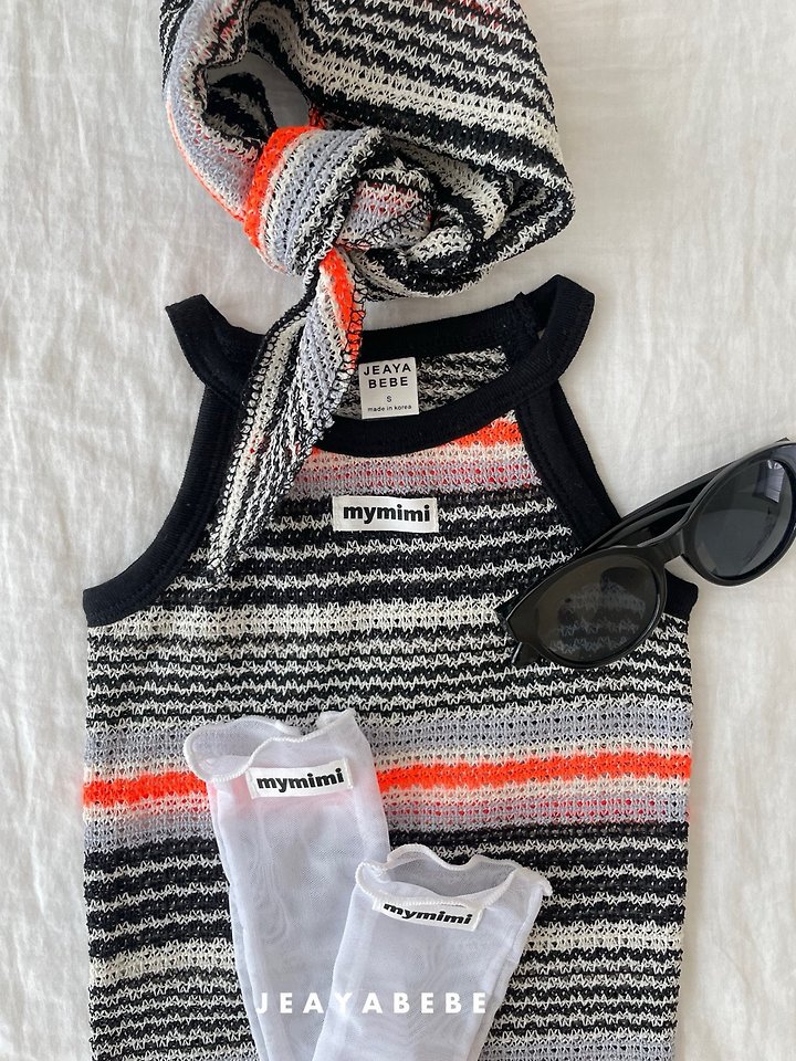 Jeaya & Mymi - Korean Baby Fashion - #babyfever - Beach One-piece Set (Wrap Skirt Set) - 9