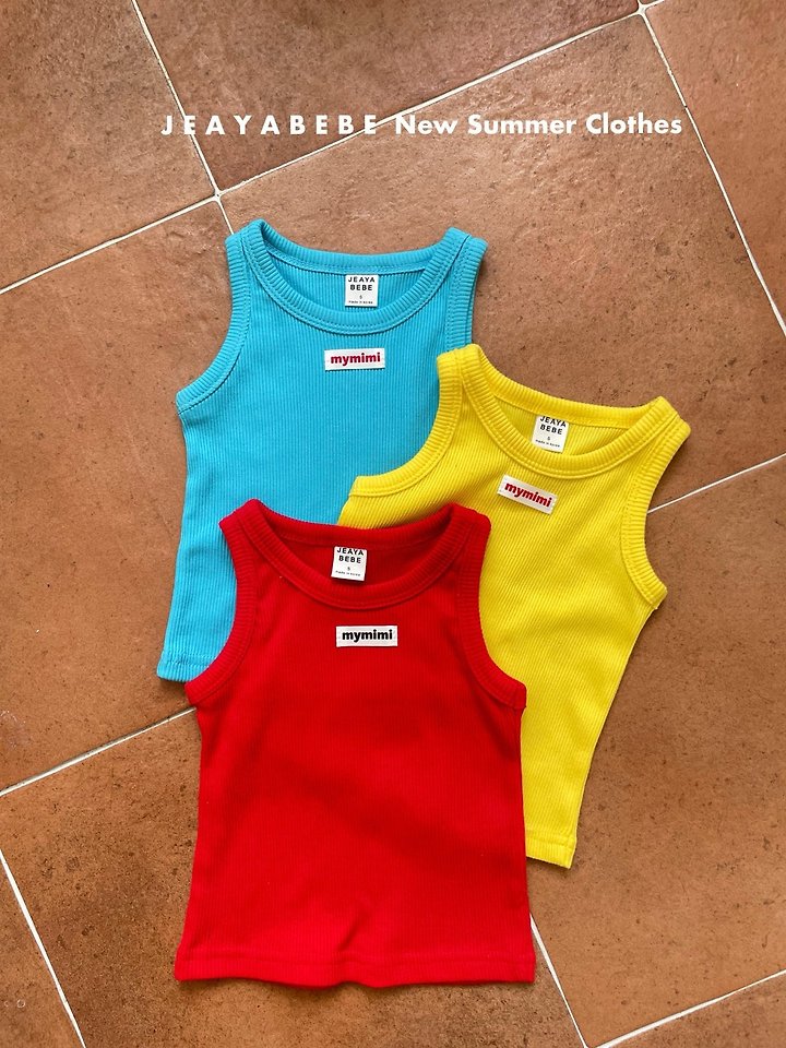 Jeaya & Mymi - Korean Baby Fashion - #babyfever - Vivid Mango Sleeveless - 5