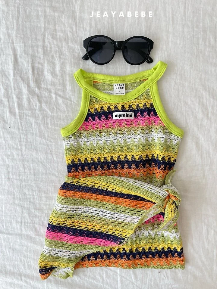 Jeaya & Mymi - Korean Baby Fashion - #babygirlfashion - Beach One-piece Set (Wrap Skirt Set) - 10