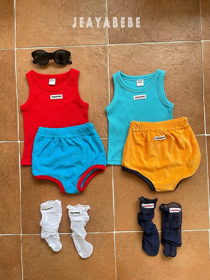 Jeaya & Mymi - Korean Baby Fashion - #babygirlfashion - Vivid Mango Sleeveless - 6