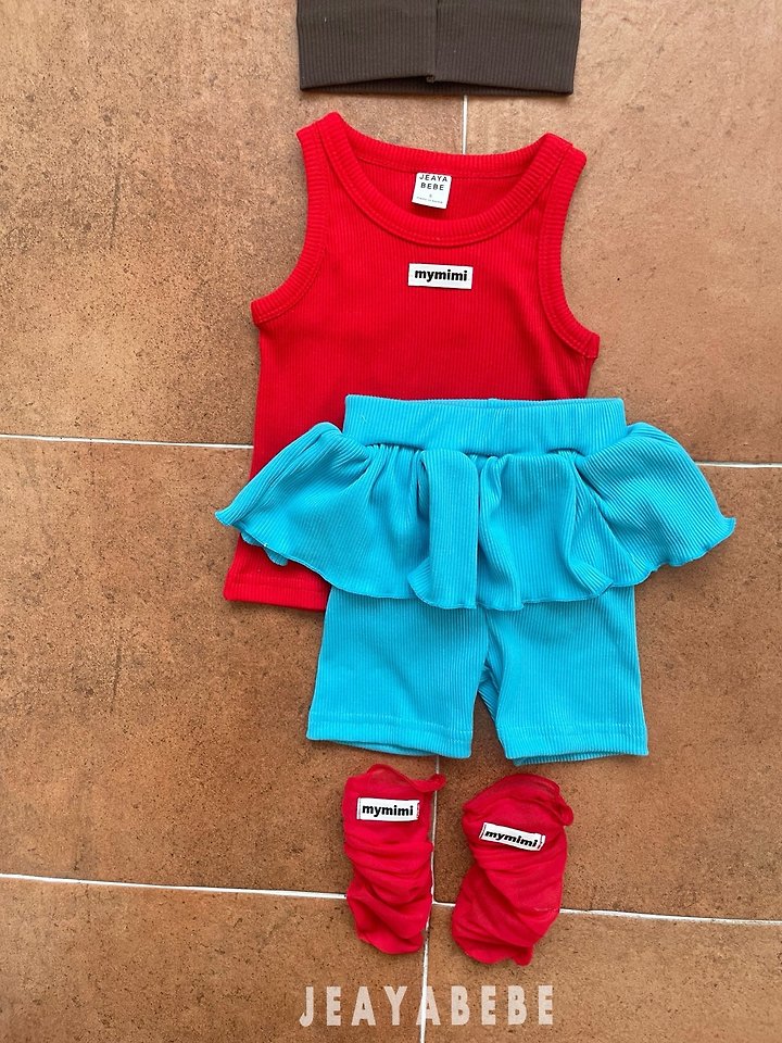 Jeaya & Mymi - Korean Baby Fashion - #babywear - Vivid Mango Sleeveless - 12