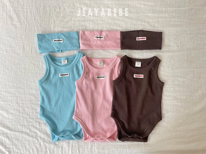 Jeaya & Mymi - Korean Baby Fashion - #onlinebabyshop - Vive Suit (Headband Set)