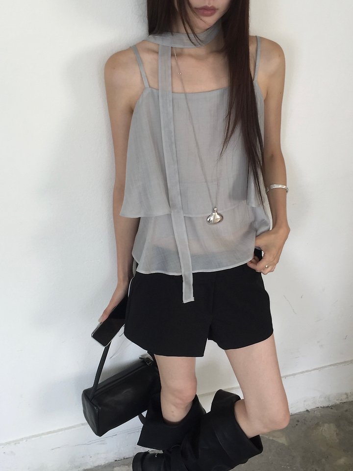 Jeiin - Korean Women Fashion - #momslook - Bloom Sleeveless Blouse - 12