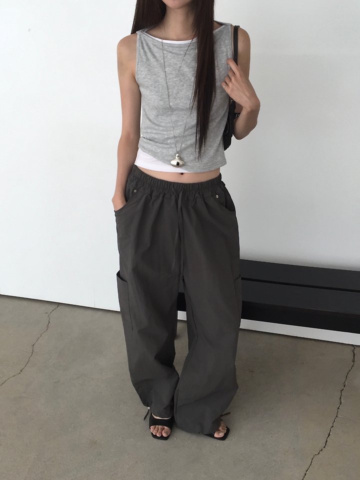 Jeiin - Korean Women Fashion - #momslook - Water Sleeveless Top - 5