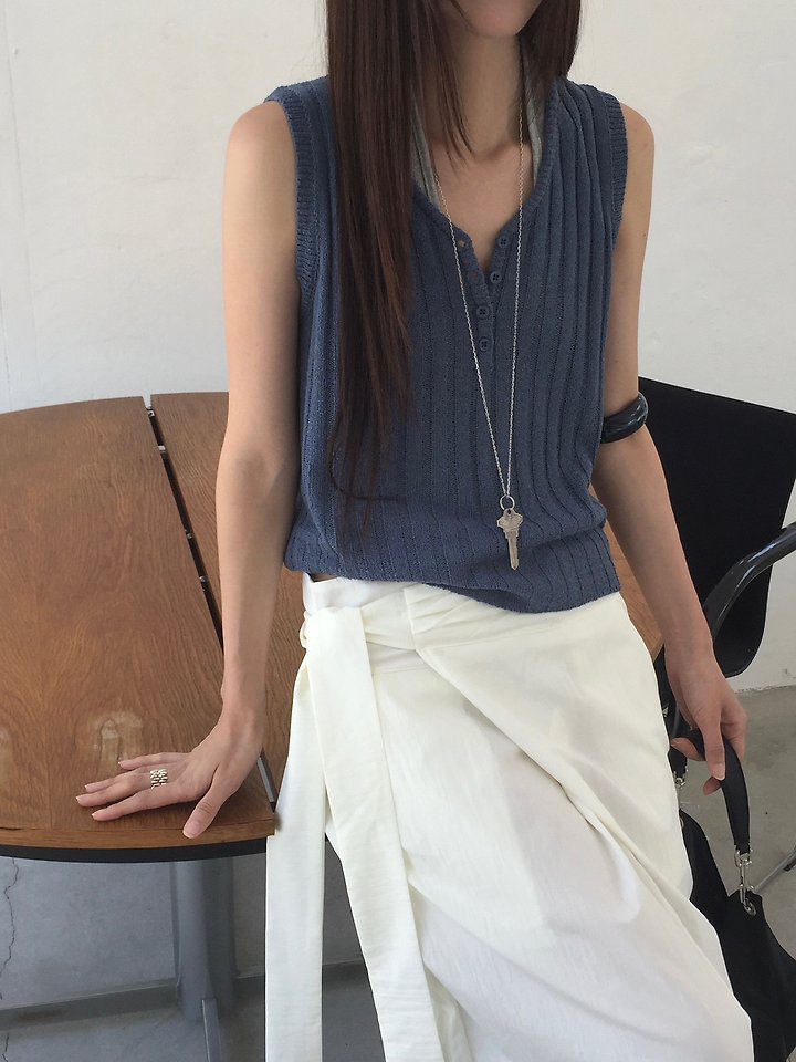 Jeiin - Korean Women Fashion - #momslook - Tis Sleeveless Top - 5