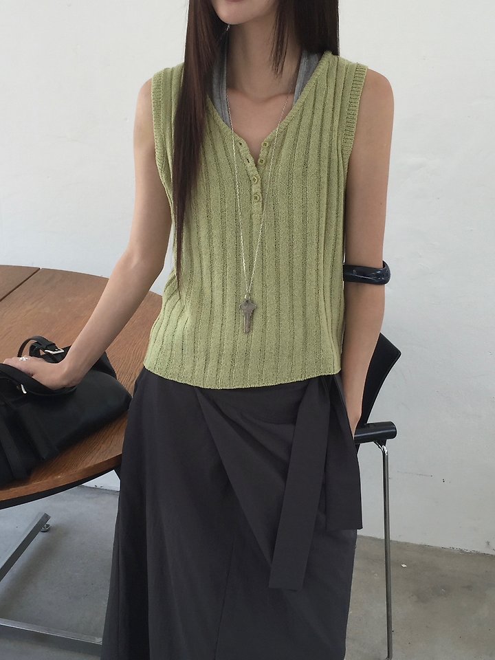 Jeiin - Korean Women Fashion - #momslook - Tis Sleeveless Top - 9