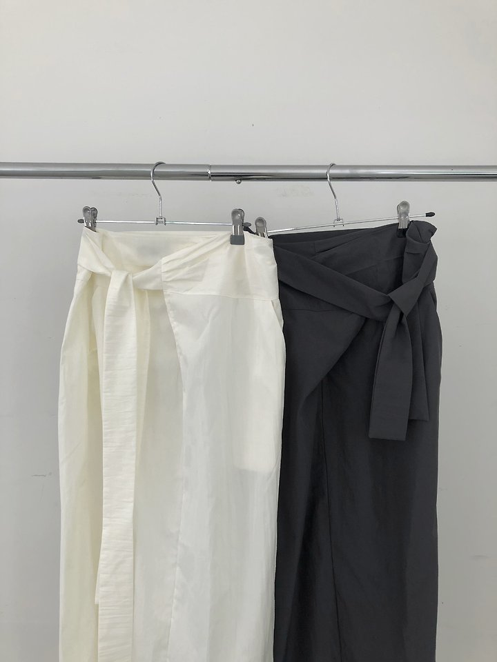 Jeiin - Korean Women Fashion - #momslook - Rene Wrap Skirt - 2