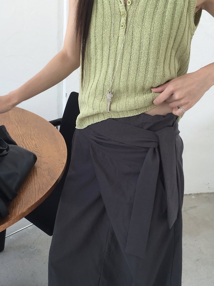 Jeiin - Korean Women Fashion - #momslook - Rene Wrap Skirt - 8