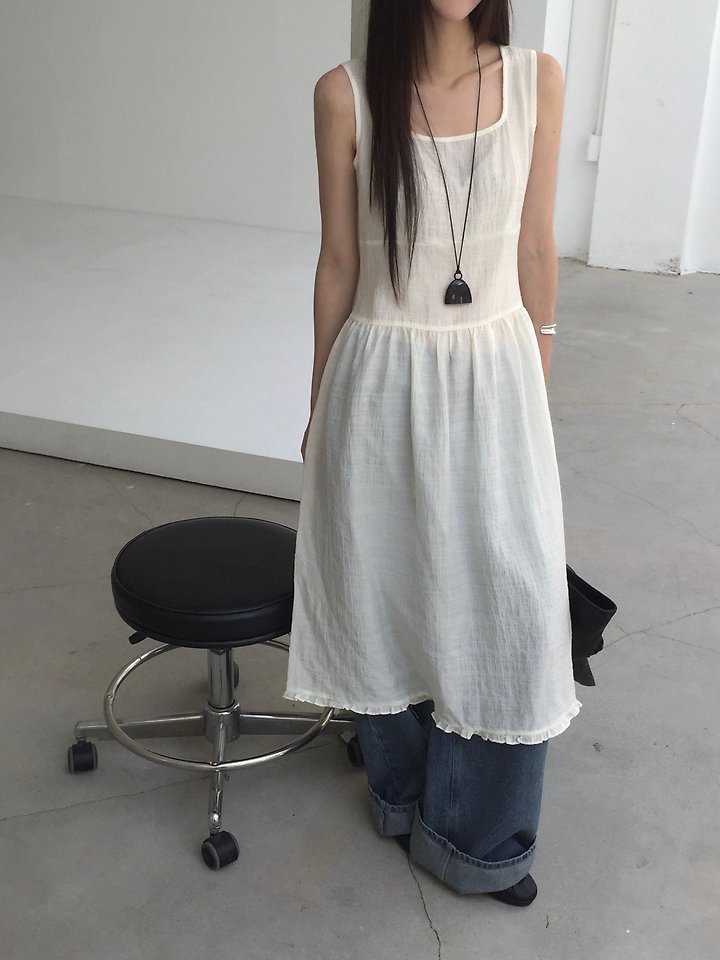 Jeiin - Korean Women Fashion - #momslook - Square-Neck One-piece - 6