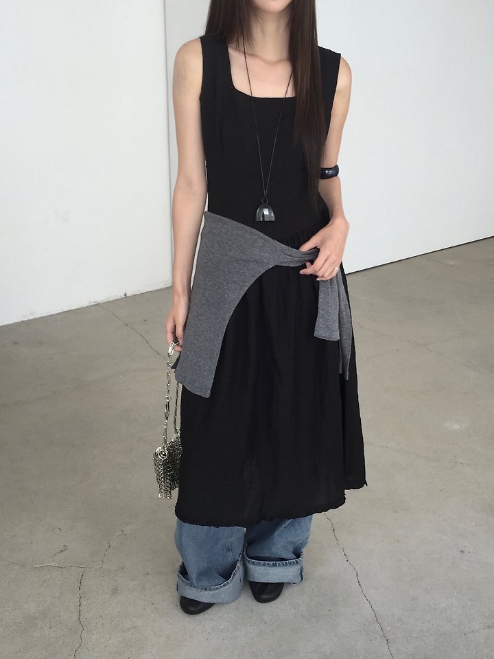Jeiin - Korean Women Fashion - #momslook - Square-Neck One-piece - 8