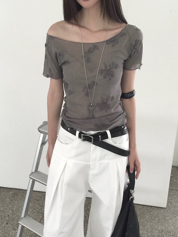 Jeiin - Korean Women Fashion - #momslook - Daisy Tee - 12