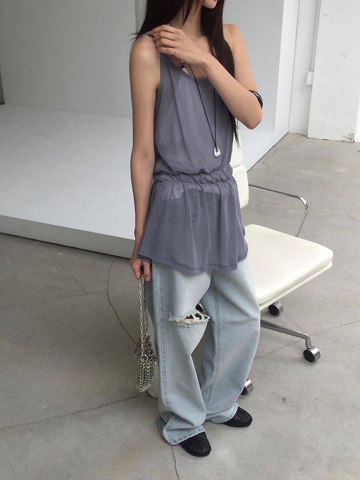 Jeiin - Korean Women Fashion - #momslook - Mesh One-piece - 11