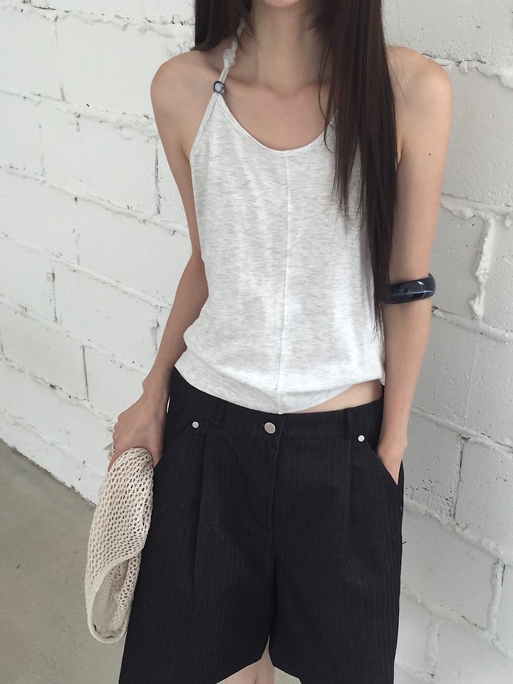 Jeiin - Korean Women Fashion - #momslook - Marble Sleeveless Top - 12
