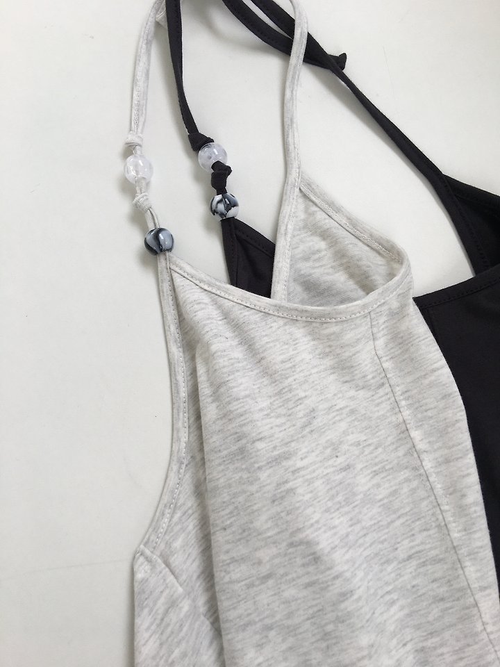 Jeiin - Korean Women Fashion - #momslook - Marble Sleeveless Top - 2