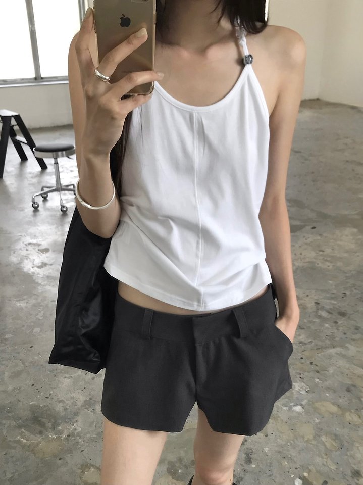 Jeiin - Korean Women Fashion - #momslook - Marble Sleeveless Top - 6