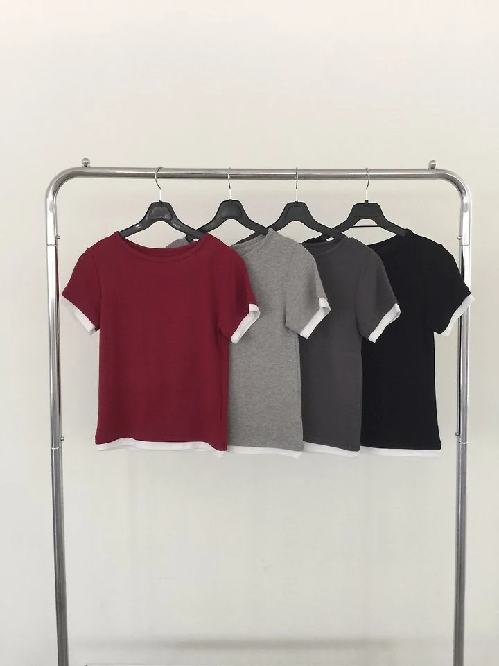 Jeiin - Korean Women Fashion - #romanticstyle - Plat Tee - 3