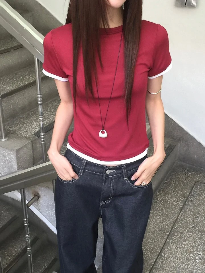 Jeiin - Korean Women Fashion - #thelittlethings - Plat Tee - 6
