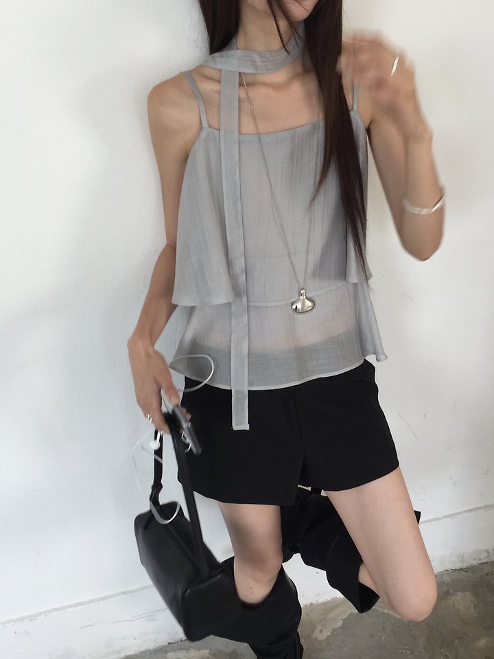 Jeiin - Korean Women Fashion - #womensfashion - Bloom Sleeveless Blouse - 11