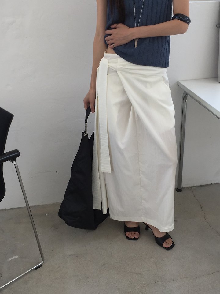 Jeiin - Korean Women Fashion - #womensfashion - Rene Wrap Skirt - 3