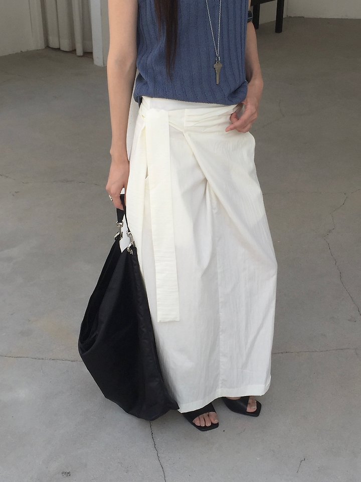 Jeiin - Korean Women Fashion - #womensfashion - Rene Wrap Skirt - 5