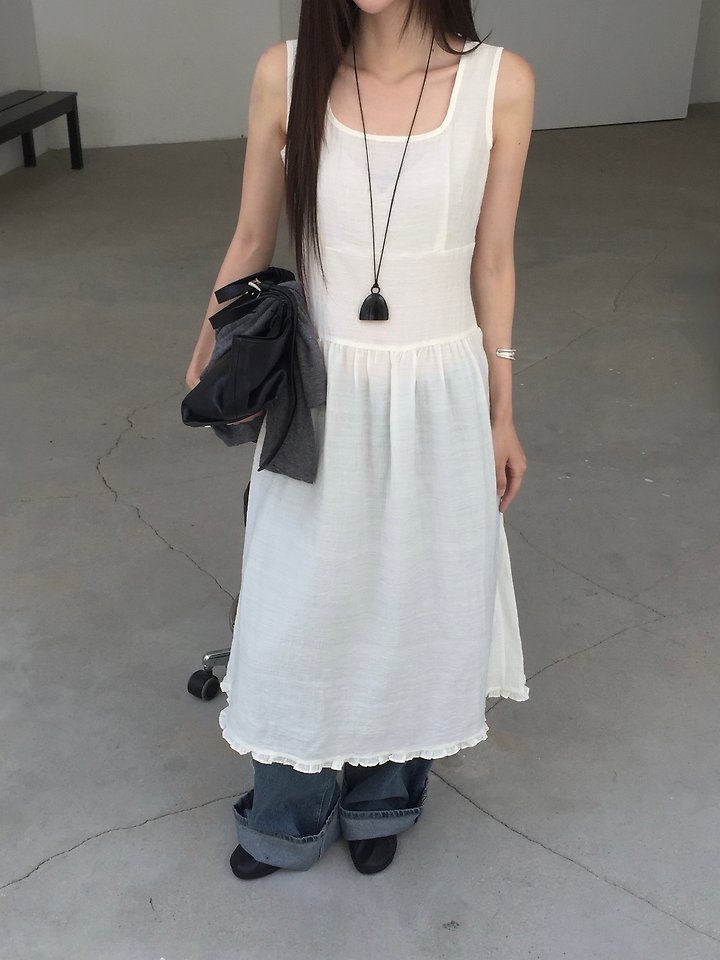Jeiin - Korean Women Fashion - #womensfashion - Square-Neck One-piece - 3
