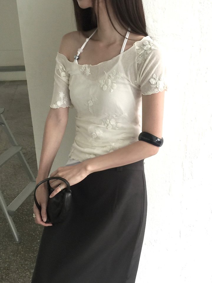 Jeiin - Korean Women Fashion - #womensfashion - Daisy Tee - 3