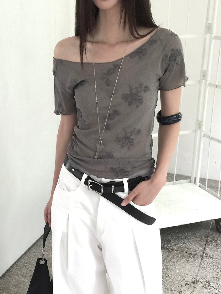 Jeiin - Korean Women Fashion - #womensfashion - Daisy Tee - 9