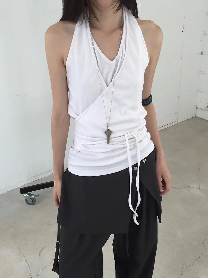 Jeiin - Korean Women Fashion - #womensfashion - Easy Sleeveless Top - 7